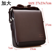 Load image into Gallery viewer, shoulder briefcase leather bag casual