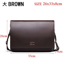 Load image into Gallery viewer, shoulder briefcase leather bag casual