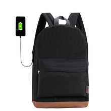 Load image into Gallery viewer, Canvas Backpack Gray Casual Rucksacks 15inch Laptop Backpacks