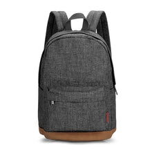 Load image into Gallery viewer, Canvas Backpack Gray Casual Rucksacks 15inch Laptop Backpacks
