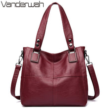 Load image into Gallery viewer, Leather Luxury Shoulder Hand Bag