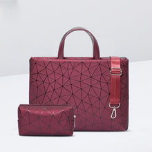 Load image into Gallery viewer, PU Leather Bag for Laptop 11"12" 13" 14" 15.6" Geometric Case For MacBook Air/Pro
