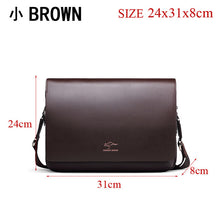 Load image into Gallery viewer, shoulder briefcase leather bag casual

