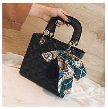 Load image into Gallery viewer, small Ribbon Hair ball Shoulder bag PU Leather
